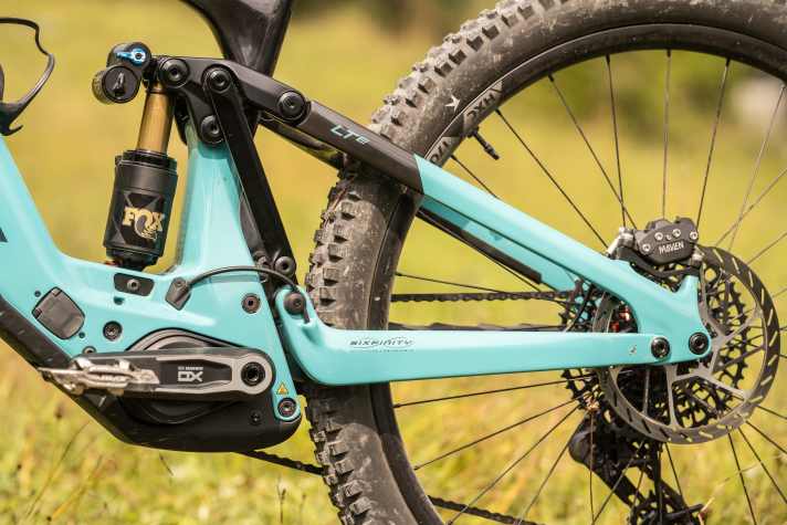 Für Yeti Dreh- und Angelpunkt der Konstruktion: Der Hinterbau mit insgesamt sechs Gelenken, genannt Sixfinity.