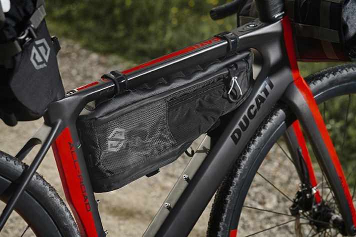 The Ducati Futa All Road comes with three bikepacking bags.