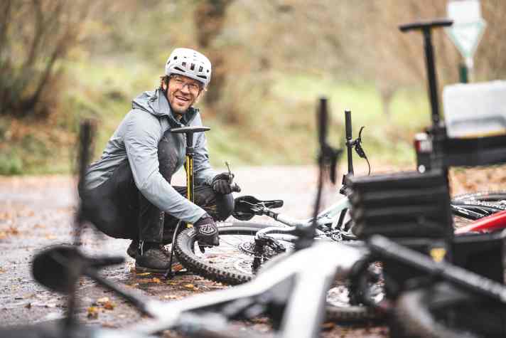 Excited about the first test with the new Rose Slab Plus: BIKE test editor Florentin Vesenbeckh