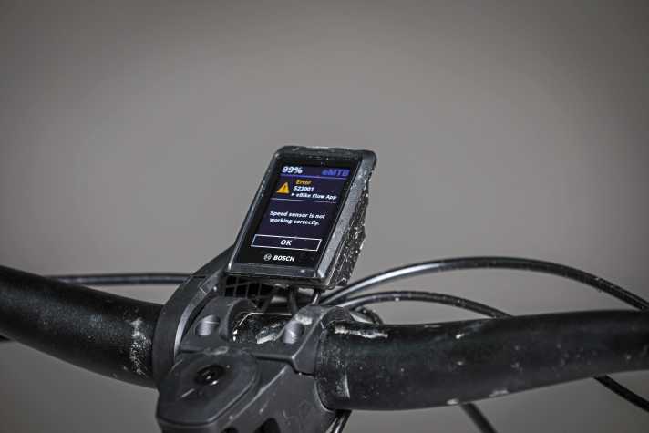 Moderne E-Bikes zeigen im Display einen Fehlercode an, der Hinweise auf die Ursache des Problems liefert.