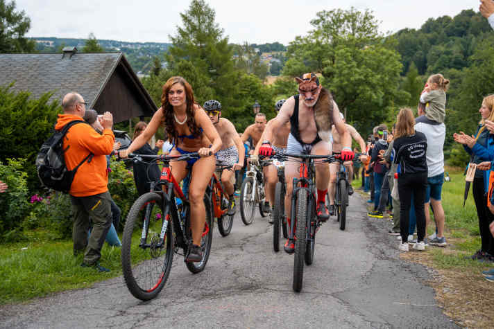 They're not wearing anything! The Underpant Ride is all about having fun.