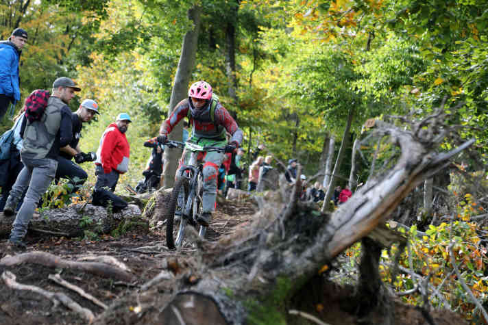 Up to 700 starters compete on various stages during the Enduro One series.