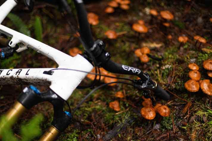 A lot of confidence in the handlebars: The manufacturer gives a lifetime guarantee on its Era 55 carbon high-rise handlebars.