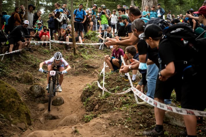 Auch im trockenen Zustand ist der Cross Country Kurs in Glentress schwierig, bei Schlamm wird es garstig. 