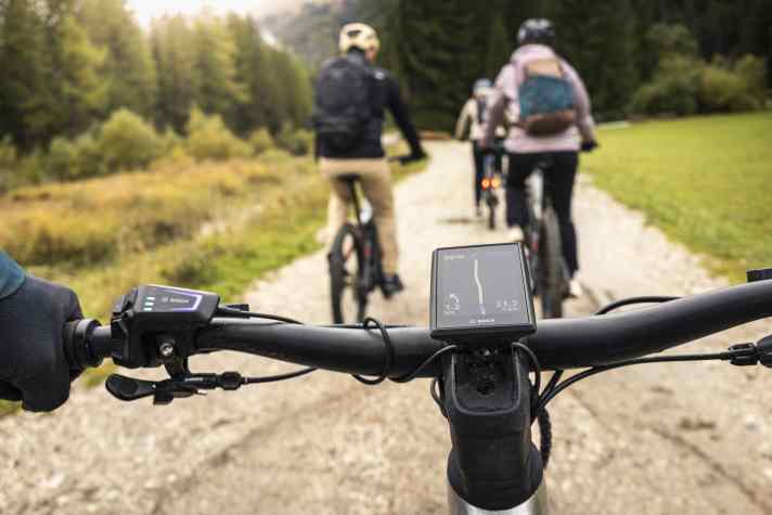 The Bosch display can also be used for navigation. A practical feature for touring bikes.