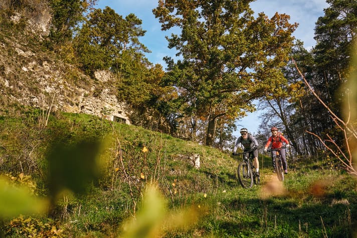 The sawtooth profile of the tour also collects metres of altitude in the Franconian Switzerland in the alpine area.