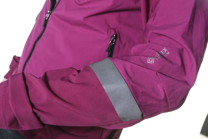 The Lupra is only waterproof up to the elbow. You'll quickly get wet underneath in the rain