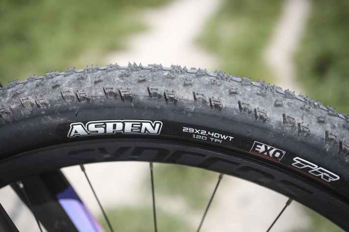 2,4 Zoll breite Reifen passen nur in die wenigsten Gravelbikes. Das Scott Scale Gravel 10 rollt auf große 29-Zoll-Laufrädern.