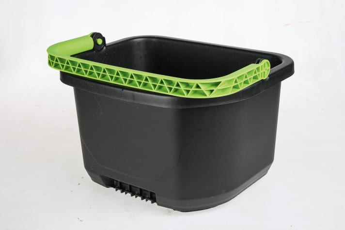 Greenworks GDC40: abnehmbarer 20-Liter-Eimer