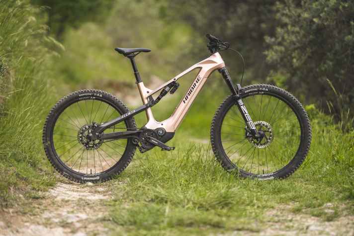 Haibike AllMtn CF11 TRN/IQ: Only the model name causes frowns here, otherwise the Haibike All-Mountain with Pinion MGU is a real carefree bike.