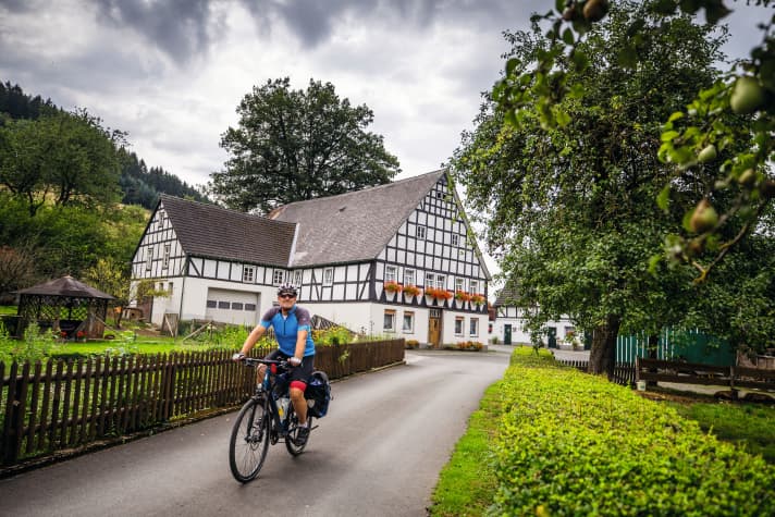 Typisches Sauerland-Fachwerk in Niederhelden
