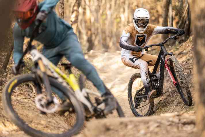 The German Enduro champion testing on the Propain.
