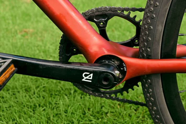 Flowing shapes: Thanks to craftsmanship and steel printing processes, eccentric bearings and divisible rear triangle are evidence of spec variants.