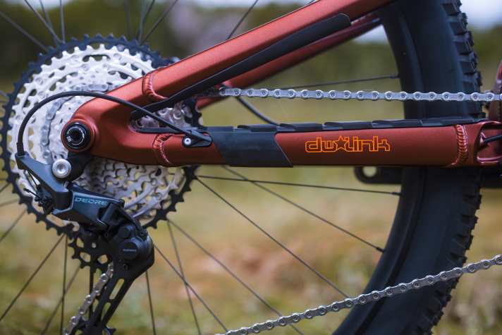 The Ripley AF also has a DW-Link rear triangle.