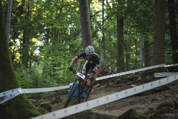 Although Dennis Krimml was not very happy with 19th place, he realised that he could compete with stronger athletes. His form is improving and his performance is getting better, he says.