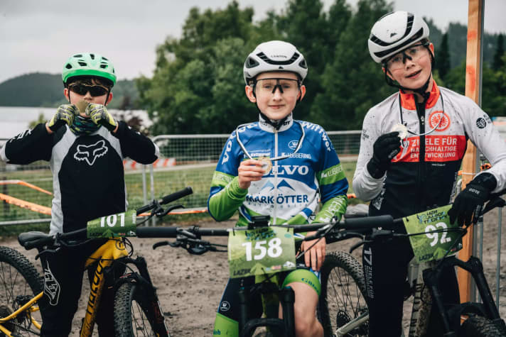 All smiles - despite the difficult conditions.