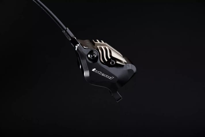 The Refrigerator cooling fins on the Downhill version are designed to dissipate heat better from the pistons of the Intend Trinity.