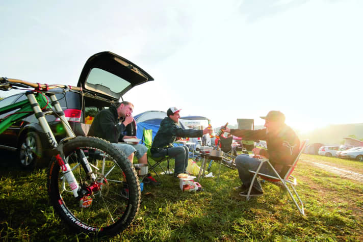 Die Camping-Area des BIKE Festivals ist legendär und berüchtigt.