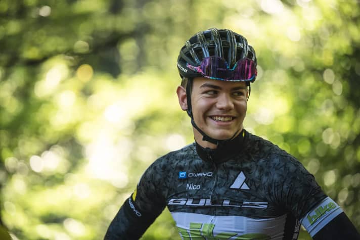 Cheer up! Nico Brandl crashed in the race. It was a season of ups and downs, he says.