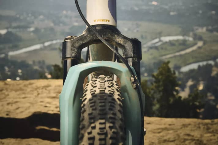 Plenty of space: tyres up to 56 mm wide can be fitted.