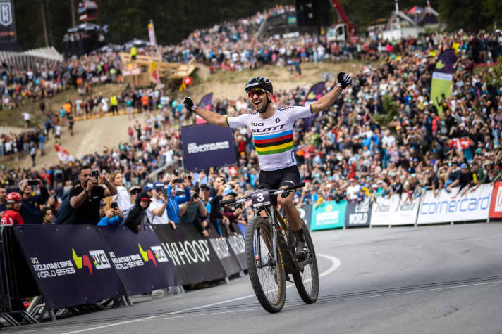Nino Schurter has been world champion 10 times.
