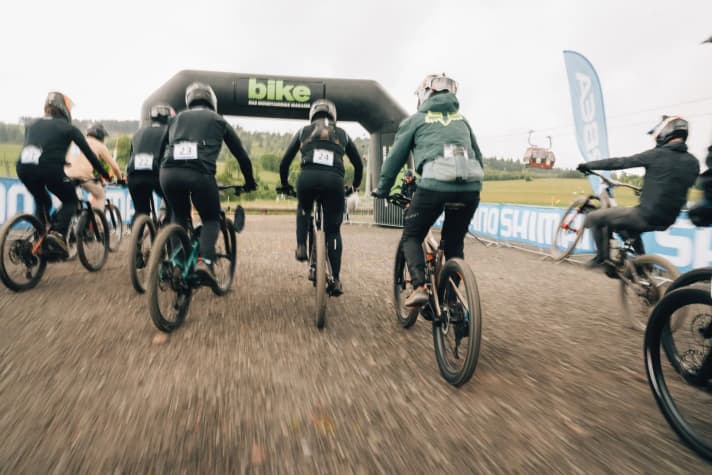 Starting signal for the Orbea Wild Ride 2025!