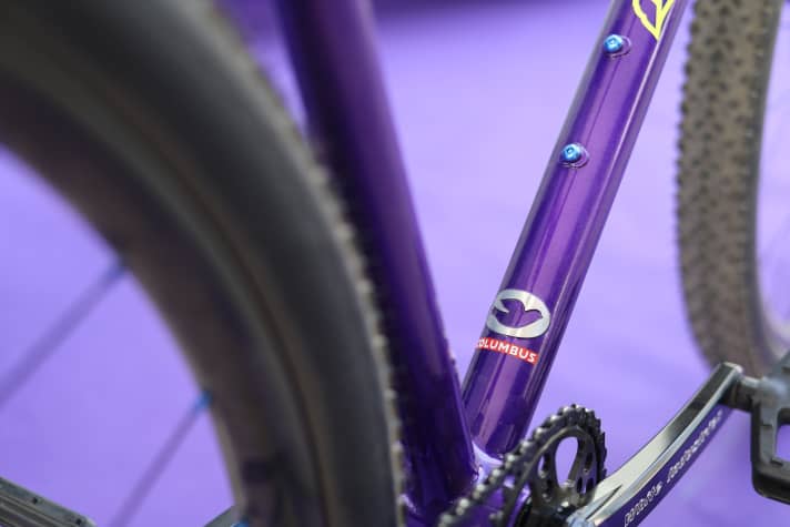 The main frame of the Leovelo Jungle Hunt is made of Columbus Zona steel tubes.