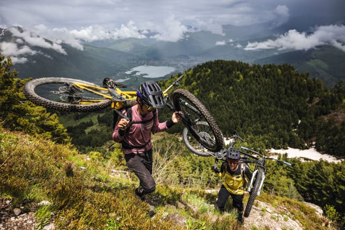 Somehow the mountains looked a bit more cycle-friendly on the internet. First ascent to Montenegro.