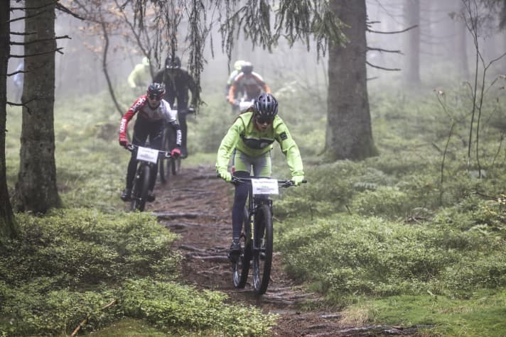 Die Trails rund um Sankt Englmar boten beste Bedingungen für gemeinsames Training.