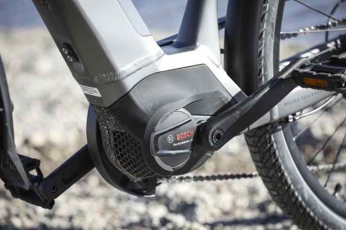 Der Bosch Performance Line Motor schiebt kräftig. Die MTB-Motoren Performance CX und SX sind aber noch etwas dynamischer und haben weniger Tretwiderstand.