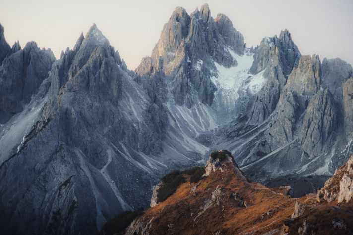 Suchbild: Korbi in den Dolomiten.