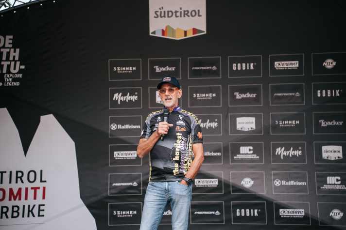 His last Dolomiti Superbike: Kurt Ploner, OC boss and former mayor of Villabassa/Niederdorf