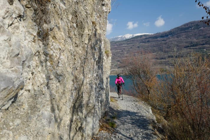 On the shores of Lago di Cavedine