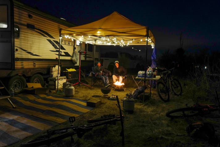 Camping is to 24 Hours in the old Pueblo as cacti are to the Sonoran Desert. Although the sun usually shines brightly during the day, it can get very cold at night.