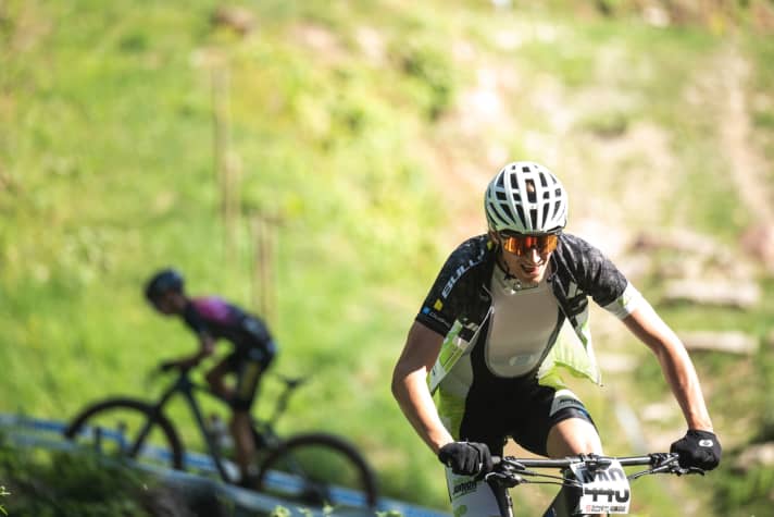 Max Ebrecht fought for second place right to the end.
