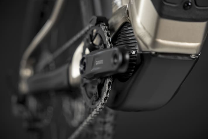 The Merida eOne-Fourty is fitted with Shimano's EP801.