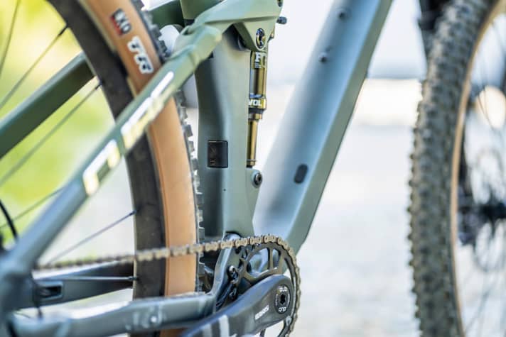The One22 is the only bike in the test that offers the option of converting to a double drivetrain.