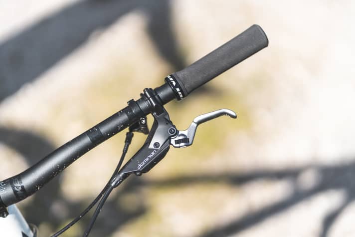 The Dominion brake system from Hayes impressed all our test riders with its outstanding braking power.