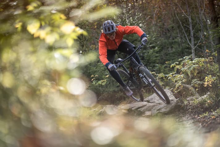 The new 120-millimetre Canyon Fully is sporty and fast on the trail.