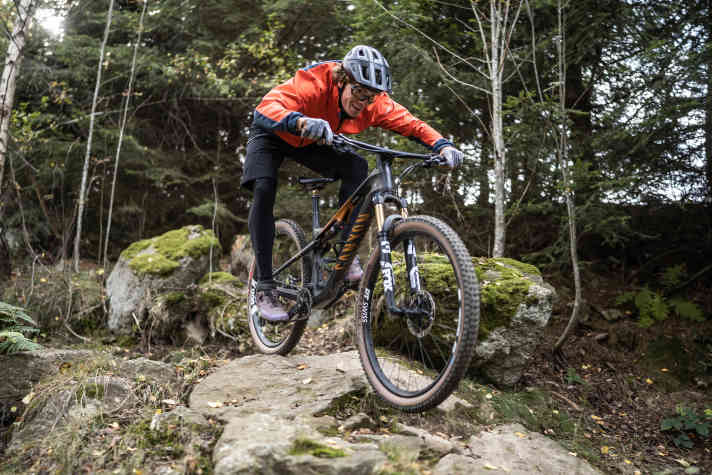 1st place: Canyon Lux Trail - 48 %rail is great fun on sporty trail laps and was voted Trail Bike Of The Year.
