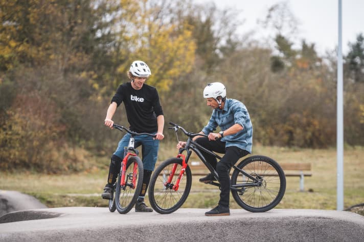 Welches ist das beste Bike für den Pumptrack? Diese Frage führte bei unserem Test zu mancher Diskussion.