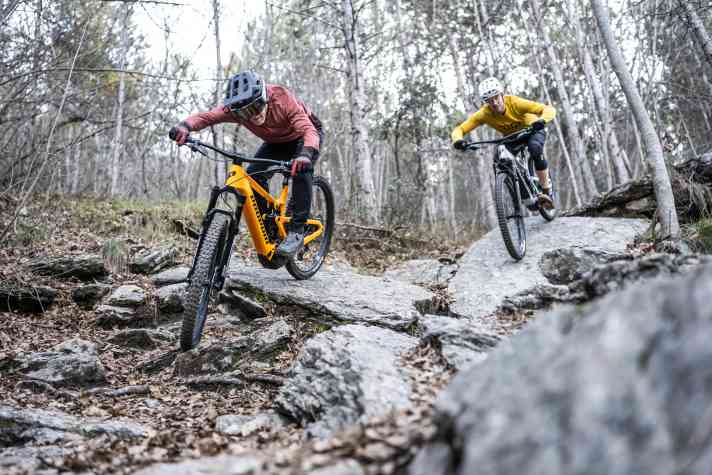 Downhill, both Ekanos are a force to be reckoned with and offer enormous safety paired with a high fun factor.