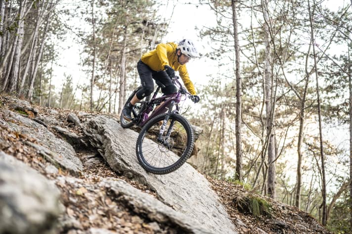 Der Gardasee hat viele Felsen zu bieten. Das neue Flyer Uproc X bietet die nötige Portion Fahrsicherheit dazu.