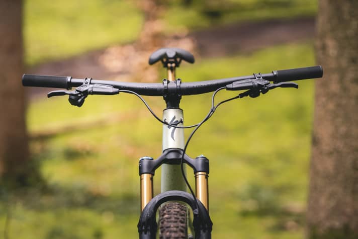 Flache Kommandozentrale: Durch den Carbon-Lenker mit wenig Rise steuert sich das Specialized Eoic Evo Pro mit viel Druck auf der Front.