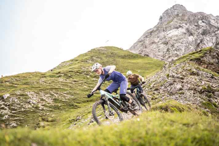 Downhill, the Focus Jam² SL is in its element. The bike combines riding fun and safety in a very balanced way.