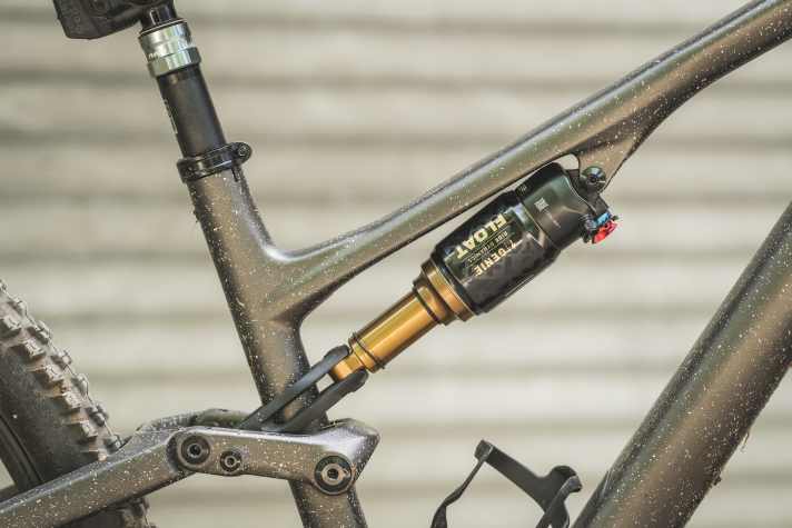 Herzstück des Ganzen: der Fox Genie Factory Dämpfer stellt 150 mm bereit.