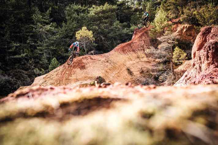 It doesn't get much more colourful than the French Luberon Massif in autumn.