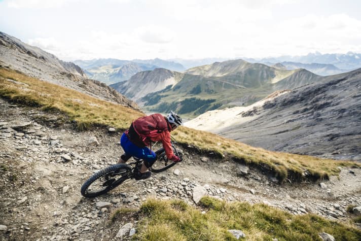 Unfortunately, photos never show how steep a path really is. This path down to Claviere is about twice as steep as you might expect.