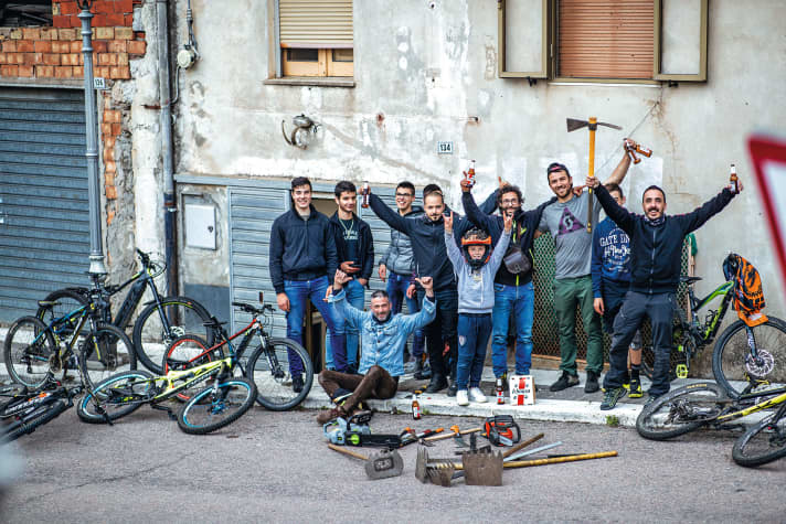 In Ulassai, much has remained the same, but when it comes to trail building, the guys are in the modern age.