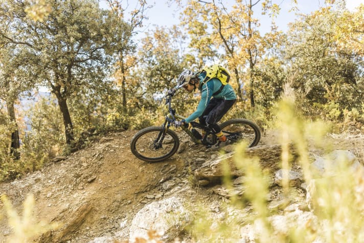 Thanks to its short chainstays, the Neuron can also negotiate tight bends quickly.